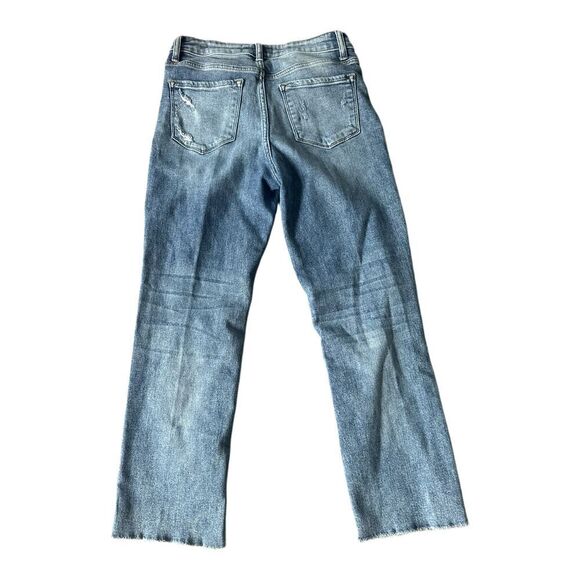 Flying Monkey Style Y3573 High Rise Straight Leg Ankle Jeans Distressed Size 27 - Picture 2 of 4